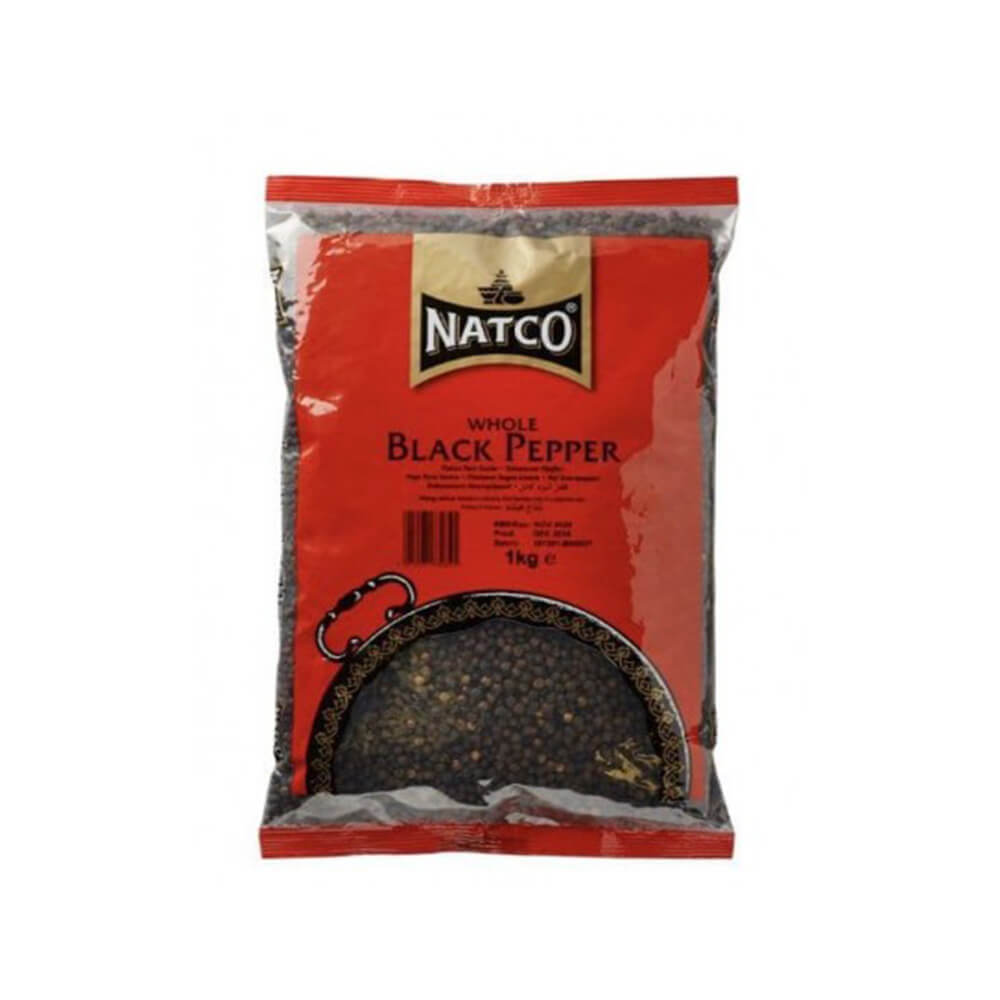 Natco Black Pepper Whole 1kg